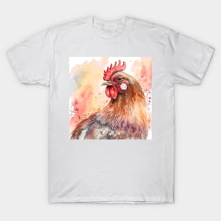 Water colour hen T-Shirt